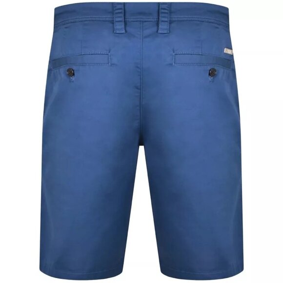 Armani Exchange Mens 10" Bermuda Shorts in Stretch Cotton Blend Blue 36 - Picture 4 of 7